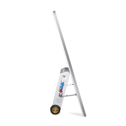 Digitaler Kundenstopper 43 Zoll 400 bis 1500 cd/m² mit Akku, tragbar, in Weiß oder Schwarz, für den Außenbereich - Digitale Werbedisplays - Modulare Displays® - München