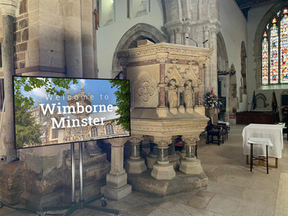 4K Großformat Digitale Werbedisplays mit 65", 75" oder 86" - Digitale Werbedisplays - Modulare Displays® - München