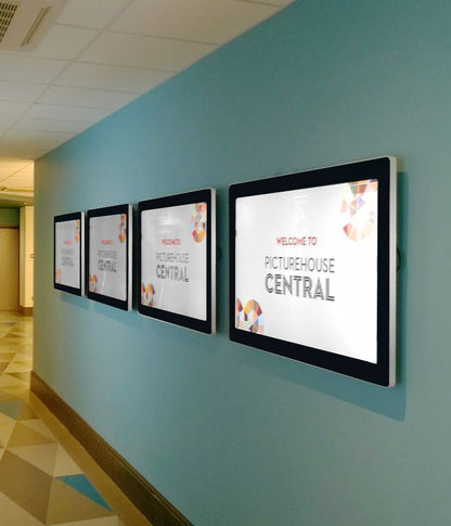 Android Monitor Digitales Werbedisplay Slimline Pro 450cd/m², 19zoll - 55zoll - ein elegantes Android - Display in Tablet - Look, nur in Groß - Digitale Werbedisplays - Modulare Displays® - München