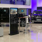 Digitale Info- Stele mit Android Media- Player. 50 und 55 Zoll Werbemonitor "SLIM-Line"