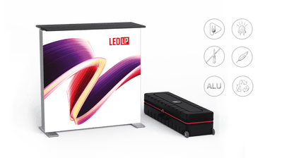 LED Messetheke 100x104x40 cm - Digitale Werbedisplays - Modulare Displays® - München