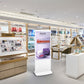 Digitale Info- Stele mit Android Media- Player. 50 und 55 Zoll Werbemonitor "SLIM-Line"