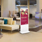 Digitale Info- Stele mit Android Media- Player. 50 und 55 Zoll Werbemonitor "SLIM-Line"