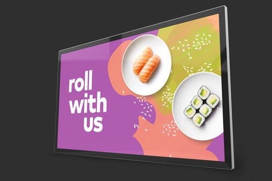 Android Monitor Digitales Werbedisplay Slimline Pro 450cd/m², 19zoll - 55zoll - ein elegantes Android-Display in Tablet-Look, nur in Groß