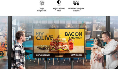 Samsung SMART LCD Digital Signage für Schaufenster - Digitale Werbedisplays - Modulare Displays® - München