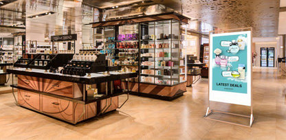 Digital Signage mit 43 Zoll oder 55 Zoll, doppelseitig und SuperSlim mieten - Digitale Werbedisplays - Modulare Displays® - München